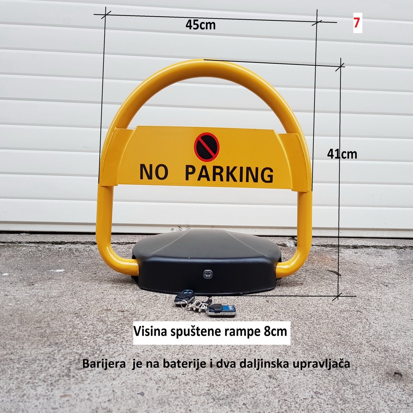 Zaobljena Parking Barijera SA DALJINSKIM