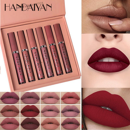 Ekskluzivni Set od 6 Tečnih Karmina Glam Lips